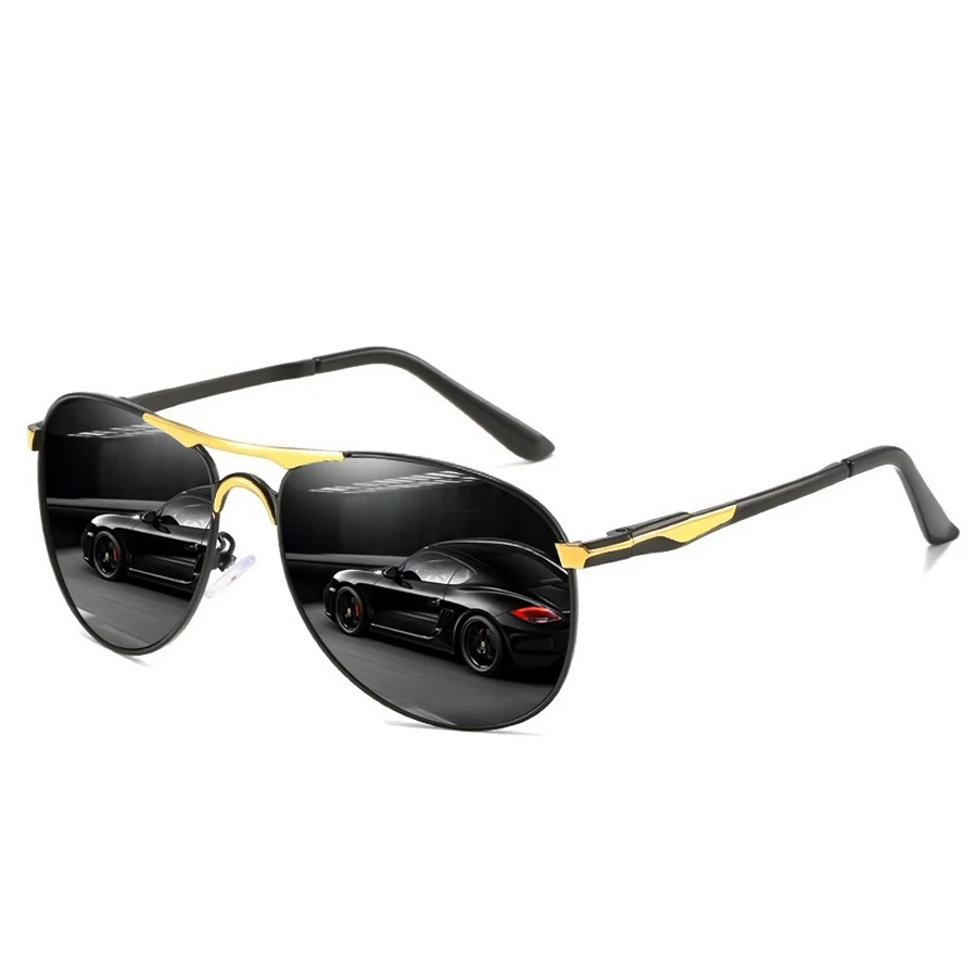 Premium Oversized Metal Aviator Sunglasses - Unisex Fashion Eyewear