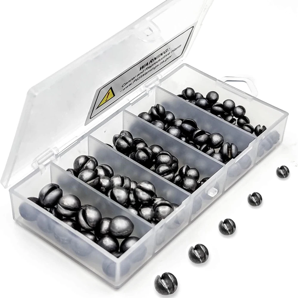 Plombs morsure 60/120 pièces plomb nu rond ouvert clip radeau pêche plombée plateforme lest