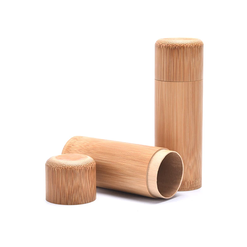 Handmade Bamboo Tea Canister Spice Caddy Storage Box Organizer Tea Leaves Storage Bottle Tubes Spice Jars