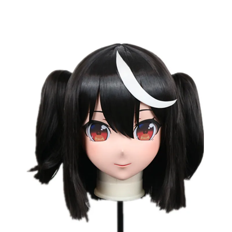 

(B108) Customized Lifesize Mask Crossdressing with Backshell Silicone Anime Kitasan Black Kigurumi Mask Cosplay