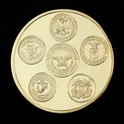 Desert Storm Commemorative Gold - Plated Coin Souvenir Gift (Gold)