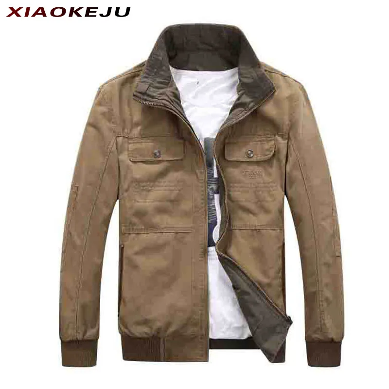 

in Coats New and Jackets Parkas Coat Men's Motorcycle Jacket Clothes Work Wear Anorak Military Outerwears Short Winter Man Boy &