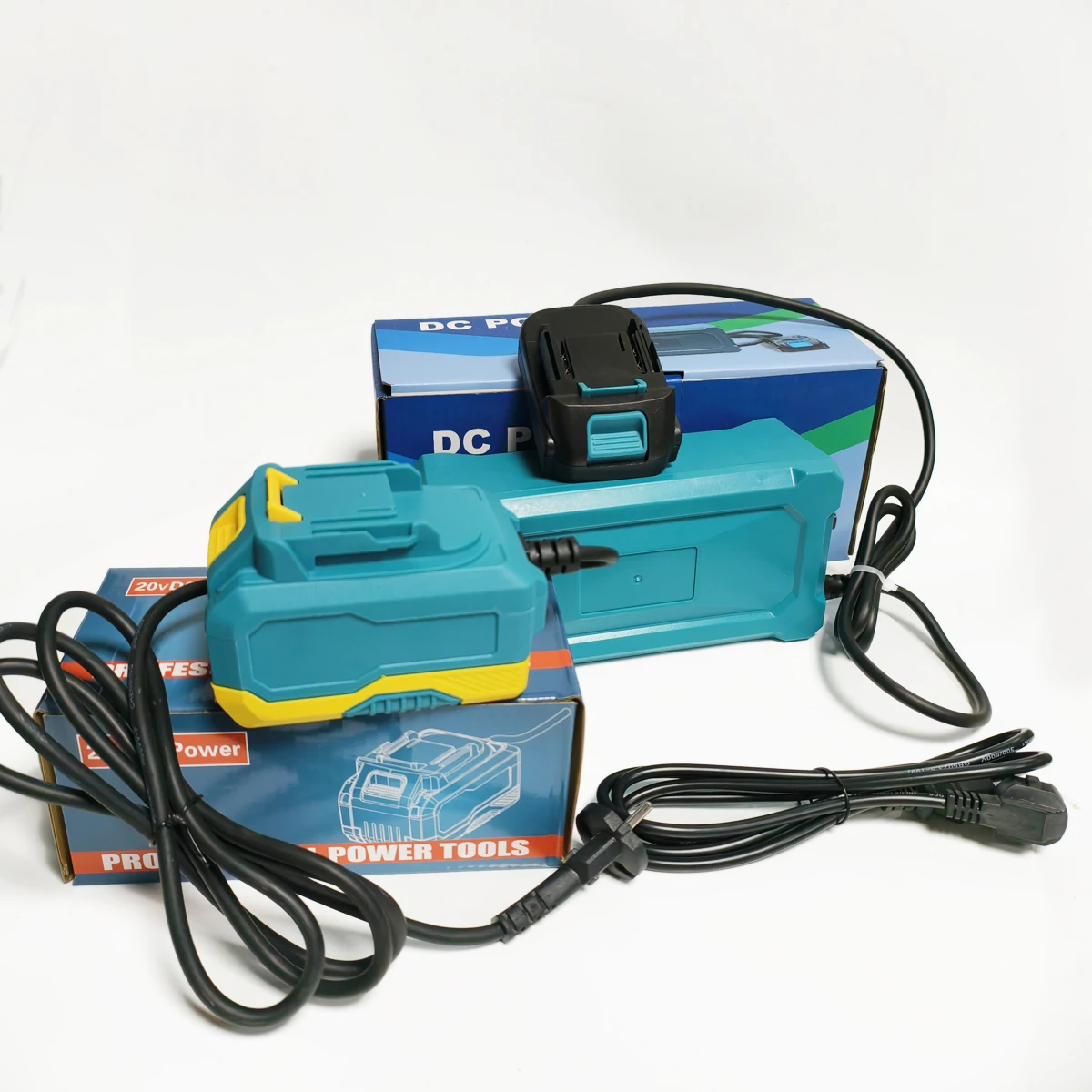 WOBERICH DC Power Adapter AC 220V to DC 20V 40A 55A Makita Compatible Electric Tools Interface 18V for Power Tools, high power AC 220V conversion stable DC 20V output 40A 55A Makita compatible electric tools interface reliable operation