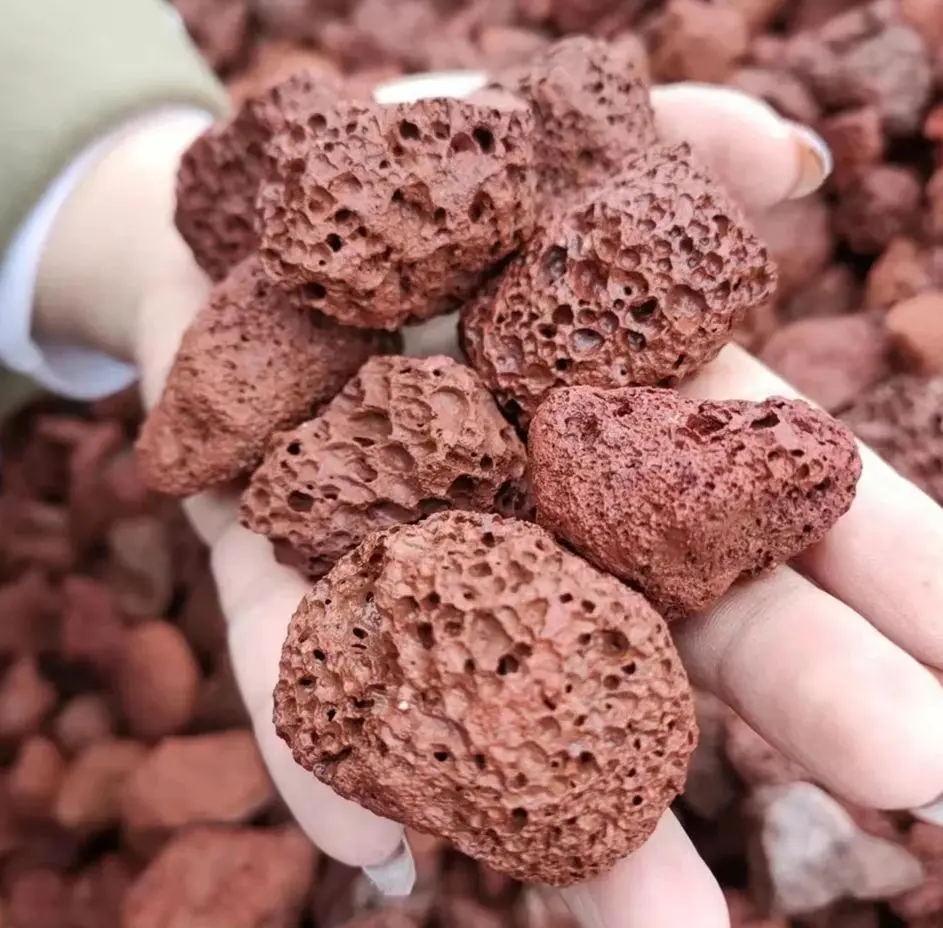 Pietra Vulcanica Naturale Per Giardino - Roccia Porosa Rosa-Grigio Per Drenaggio E Decorazione - Foto 8
