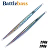 BATTLEBASS New 230g 280g 1pcs/lot Deep Sea Metal Jig Jigging Fishing Fish Lure Jigbait Spoon Baits 1