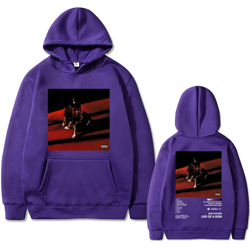Rapper Don Toliver Life of A Don Music Album Graphic Print Hoodie Unisex Hip Hop Fashion Sportswear Men Women Oversized Pullover