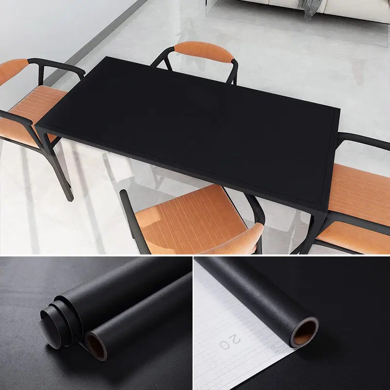 Matte Solid Color Self-Adhesive Vinyl Wallpaper for Cabinets and Furniture Renovation