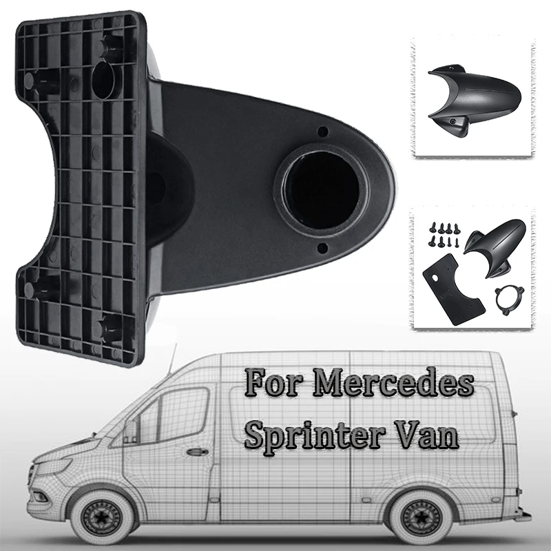 1 Juego de carcasa para cámara de visión trasera de marcha atrás de coche para Mercedes Sprinter Van, piezas de repuesto para cámara de coche ABS