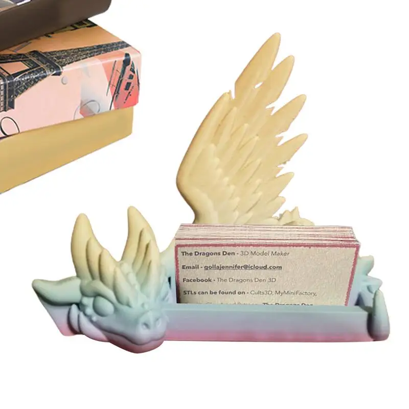 

Подставка для визиток с 3D рисунком дракона, декоративный многофункциональный настольный держатель для визиток