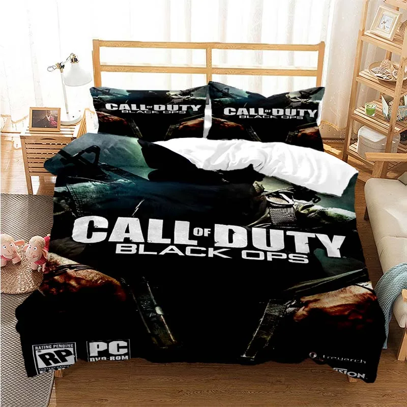 COD Game-Parure de lit Call of Duty Gamer pour enfants, ensemble de  literie, housse de lit, housse de couette, taie d'oreiller, taille King et  Queen - AliExpress