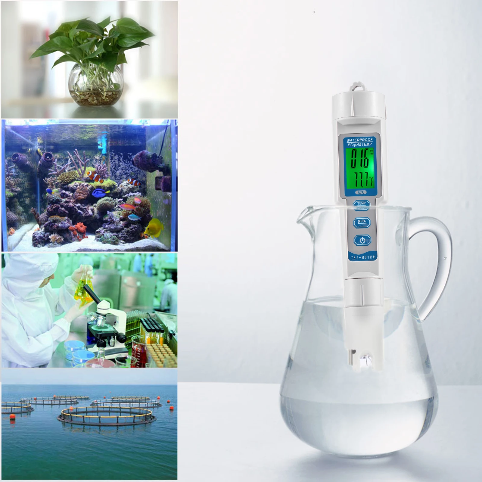 ޴   PH   ׽ , EC , 굵,  м PH ׽, 3 in 1
