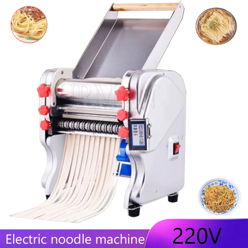 Electric Dough Sheeter For Household Commercial Stainless Steel Noodle Maker Dough Roller Presser Machine