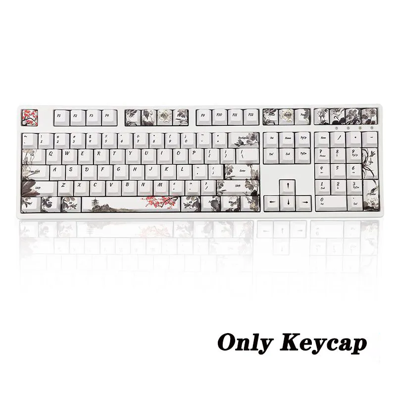 

Novelty 108 Keys PBT Keycaps Gamer Mechanical Keyboard Cherry Profile Teclado Five sides Dye-subbed Customize Mx Switch Key cap