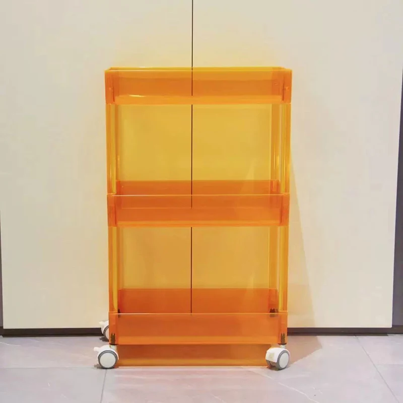 Mobile Utility Trolley Cart Shelf Rolling Grocery Light Weight Garden Rolling Trolleys Tall Portable Mueble Cocina Home Kitchen