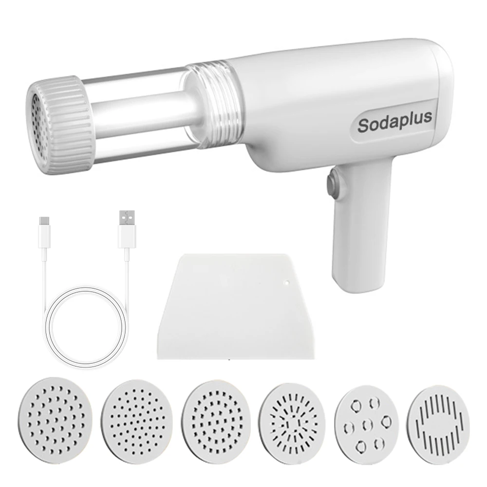 6 in 1 Electric Noodle Maker Automatic Pasta Maker Machine Handheld Cordless Portable Spaghetti Noodles Dough Cutter