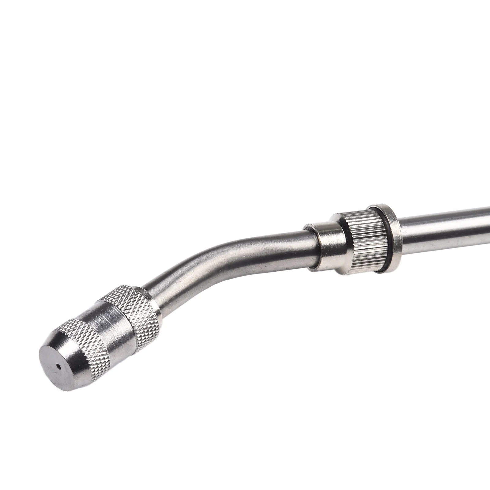 

Латунный опрыскиватель с резиновой рукояткой, зеркальное содержимое фотоэлемента, запорный клапан, Серебряный опрыскиватель X дюймов, полностью металлический