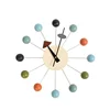 Quiet Round Ball Wood Wall Clock, Home Decor, Modern Design, 3D Clocks for Living Room, Decoration Accessories with Import Movem 6