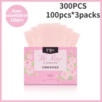 150/300Pcs/box Face Oil Protable Blotting Paper Matting Face Wipes Face Cleanser Oil Control Oil-absorbing Facial Towel Tools 1