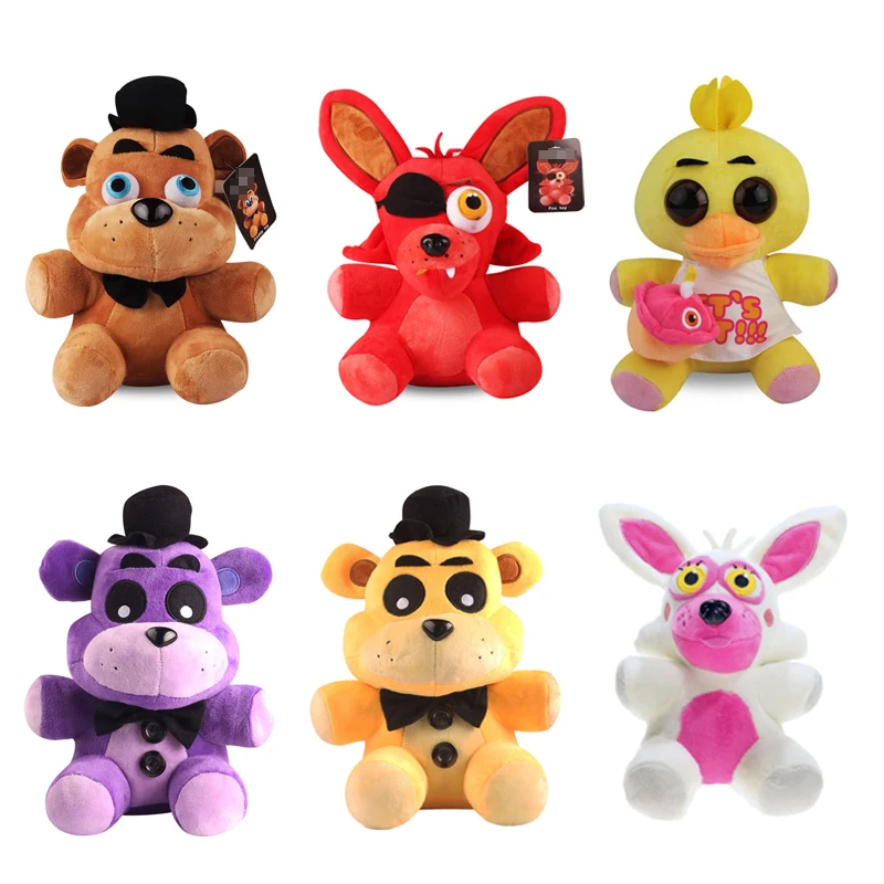 FNAF Plush Toys Five Night At Freddy Bear Bonnie Chica Baby Ballora Foxy  Plush Stuffed Toys Doll Gifts - AliExpress