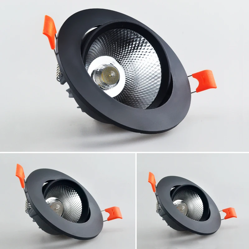 Dimmable AC85V-265V 5W 7W 9W 12W 15W 18W LED Downlights Epistar Chip COB Recessed Ceiling Lamps Spot Lights for Home Illumination