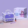 Kids Cosmetics Toy Set Washable Girl Makeup Toy Game Set Princess Christmas And New Year Gift Lipstick Eye Shadow Makeup Box Set 4