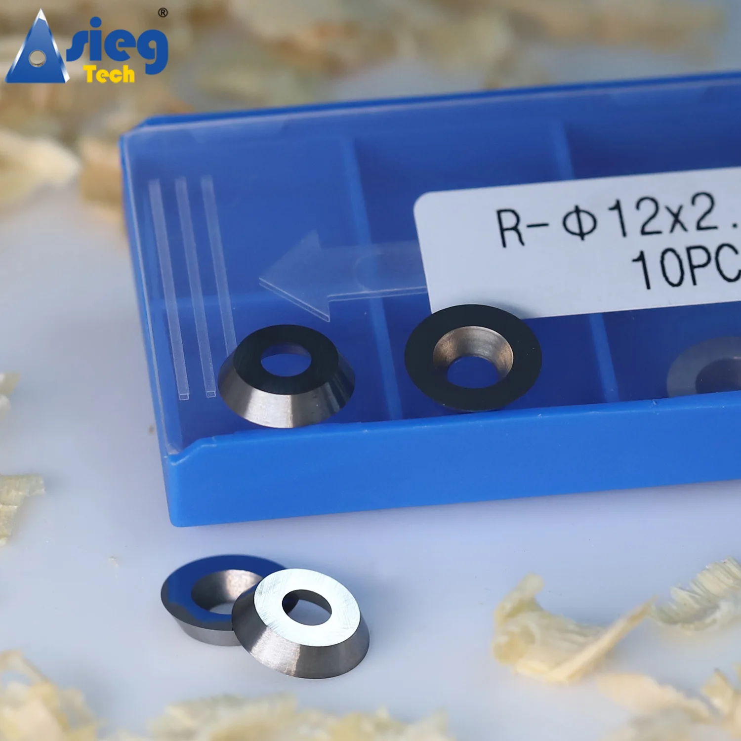 

Ci3 12mm Woodturning Carbide Insert Cutter Knife Blade 12x2.5mm-30° Round Shape for EWT Mini-Size Finisher Wood DIY