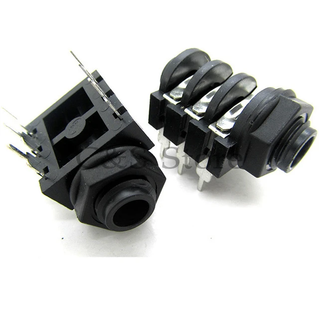 Microphone Jack 6.35 Connector  Microphone Jack 6 35 Connector - 5pcs Diy  6.35mm - Aliexpress