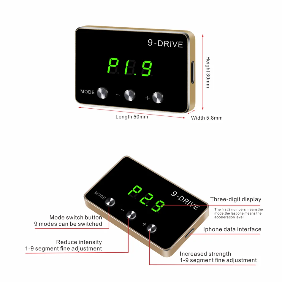 Contrôleur d'accélérateur électronique de voiture, pédale d'automobile, Booster fort, accélérateur, commande de pédale pour DODGE RAM 2007 – 2018