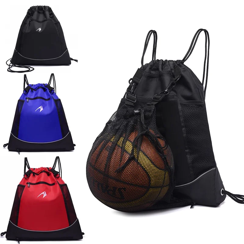 Portable Men Ladies Basketball Soccer Volleyball Sports Fitness Backpack Drawstring Waterproof Foldable Shoes Clothes Travel Bag