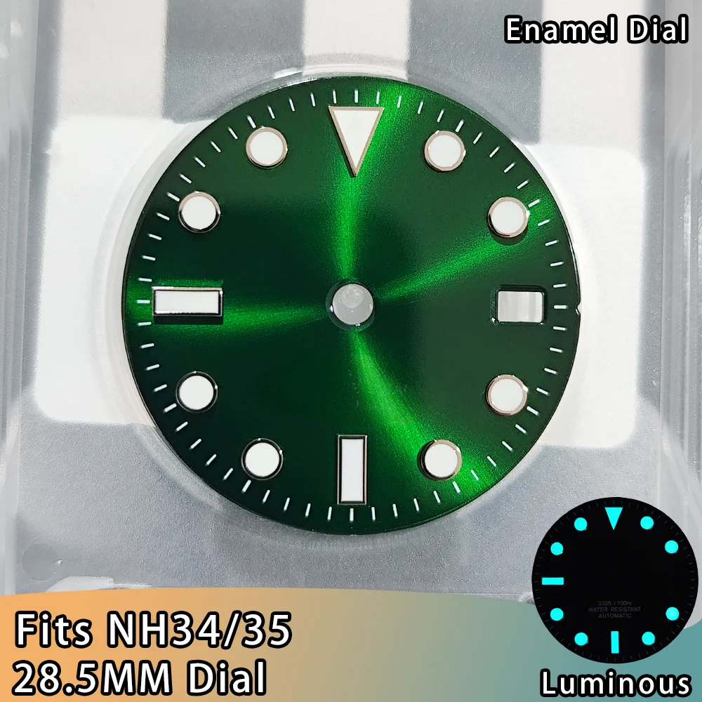 Enhanced White Watch Dial with BGW9 Blue Luminous Feature - 28.5mm