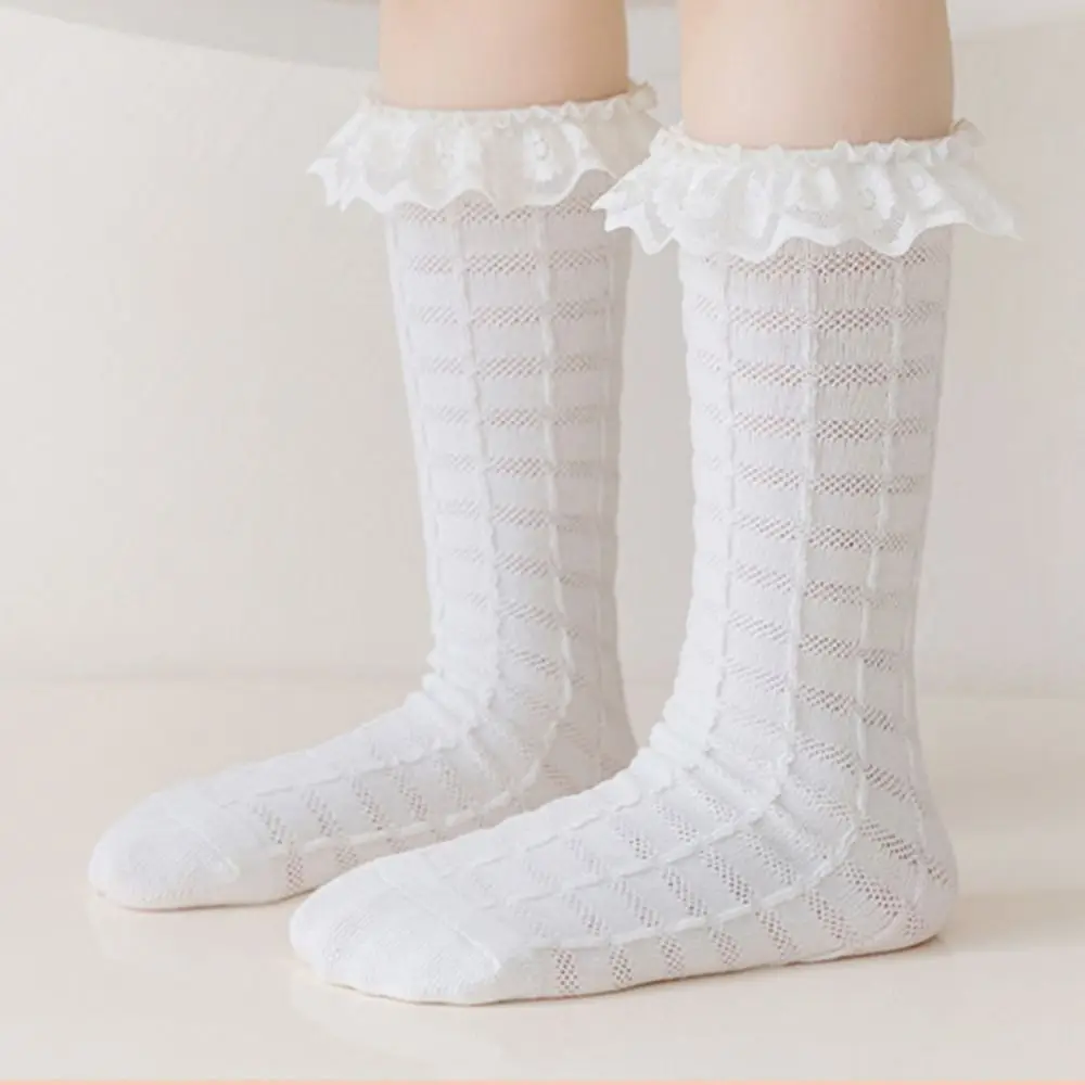 

Adorable Soft Comfortable Summer Cotton Spring Multi-color Middle Tube Socks Korean Style Socks Kids Hosiery Girls Calf Socks