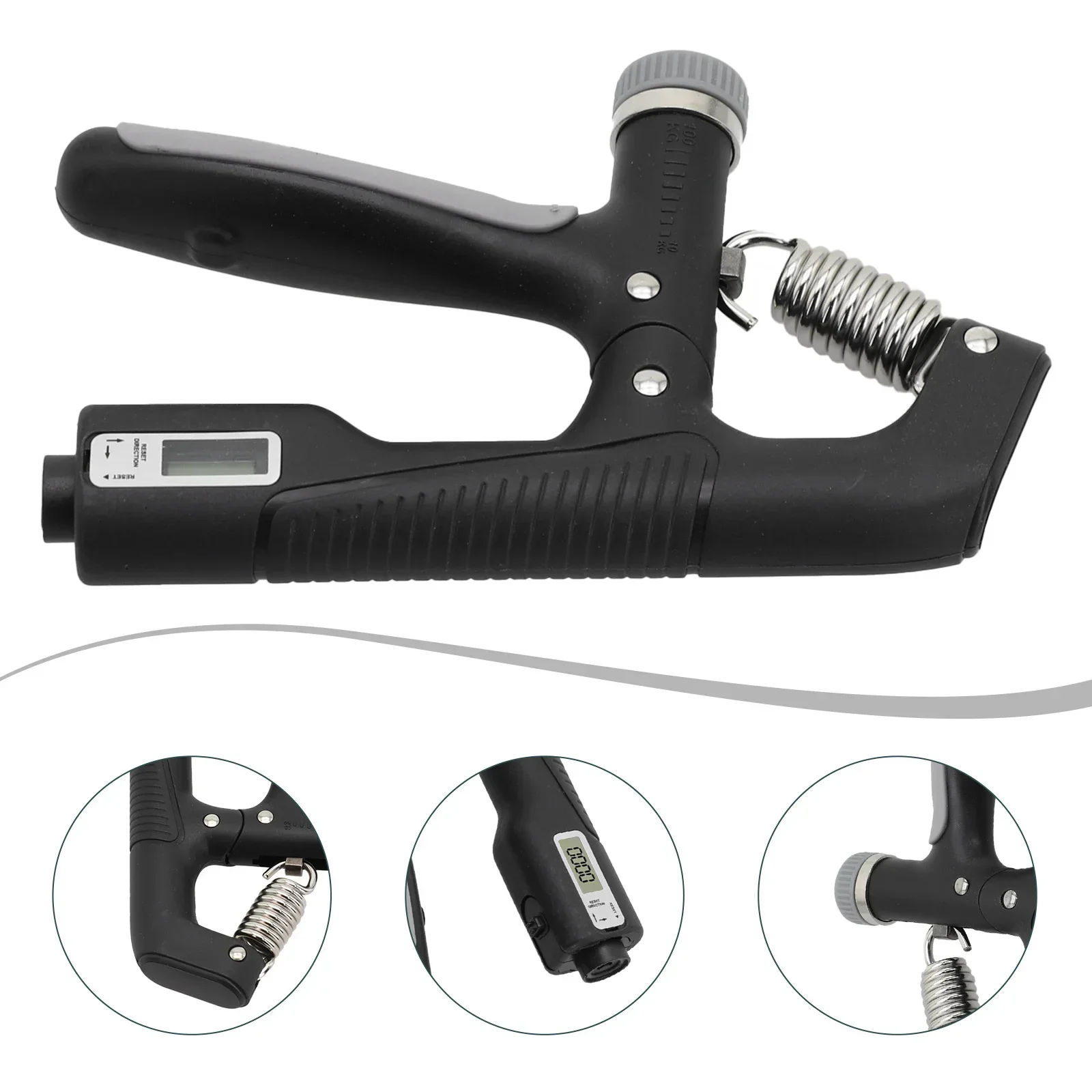 1pc Strengthen Hand Grip Professional 10-100Kg Hand Grip Strengthener Muscle Fitness Gripper Exerciser Fitness Accessories