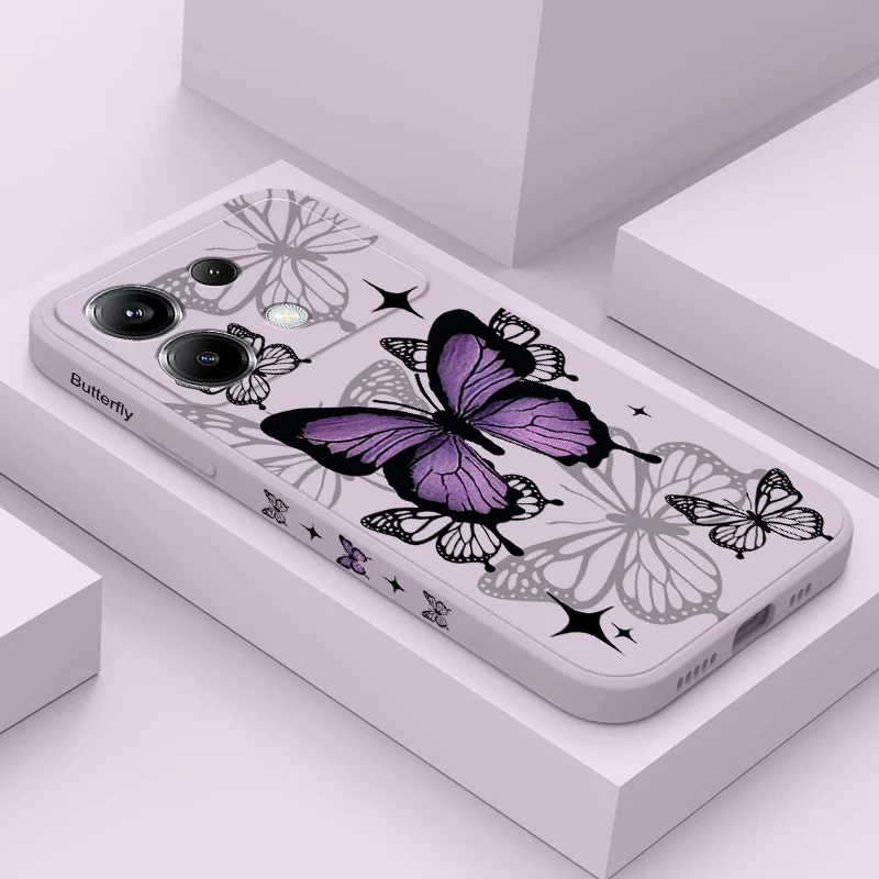 Elegant Flying Butterfly Silicone Phone Case Cover