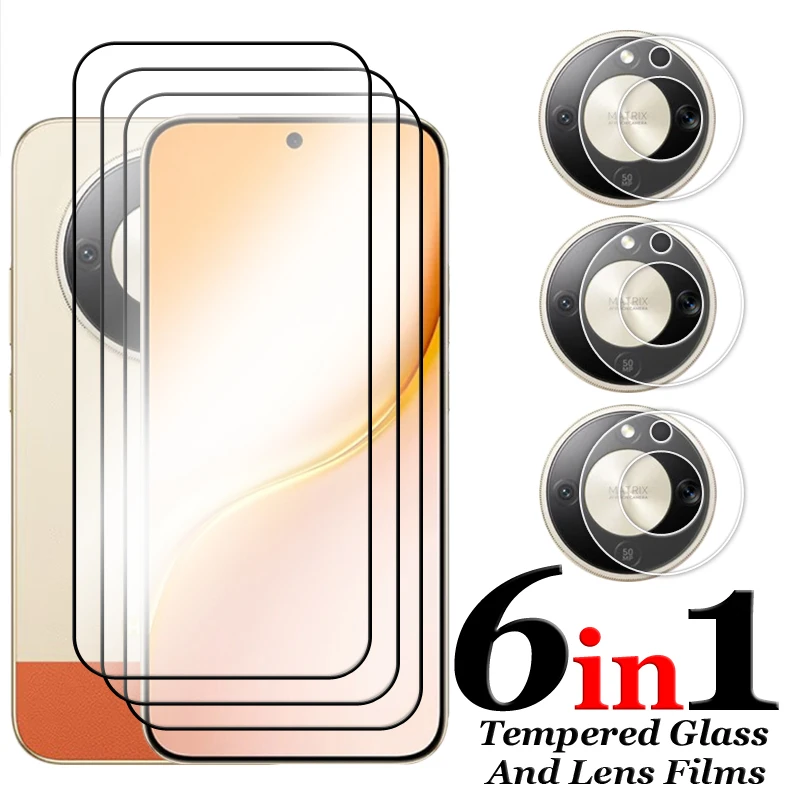 Premium 6-in-1 Tempered Glass & Lens Protector Set - Full Coverage 2.5D Screen Shield