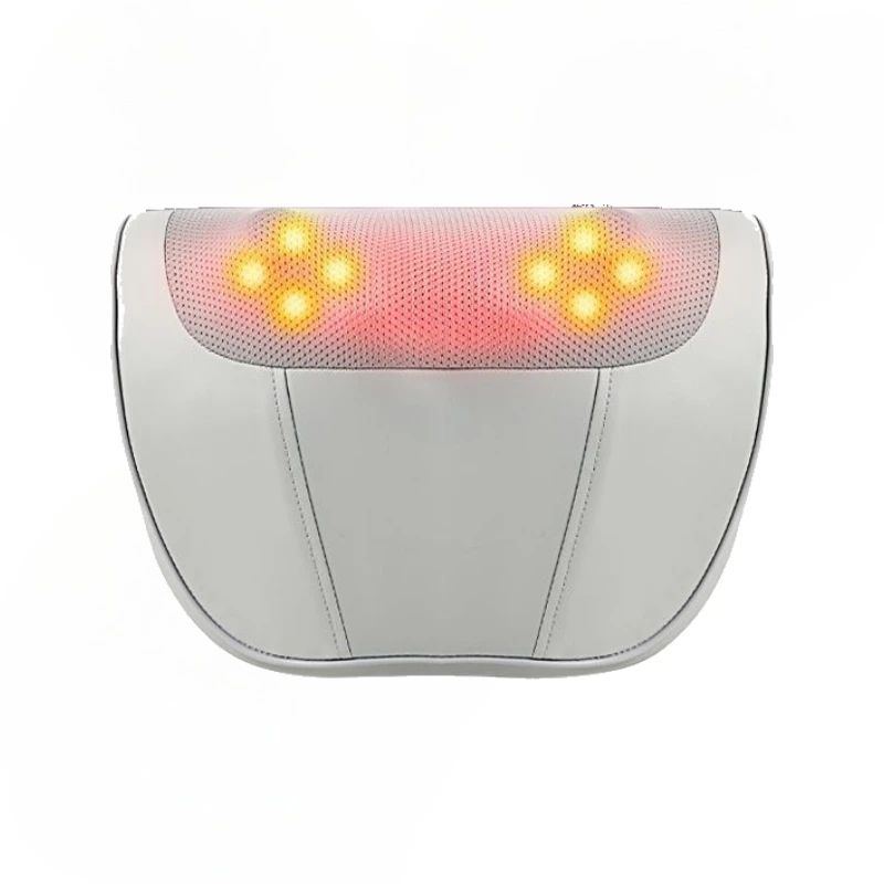 Lenovo Massage Pillow Electric Multifunctional Hot Compress Neck Massager Waist Back Shoulder Shiatsu Kneaded For Car Home Use_voghion.com