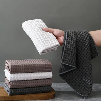 1/2/3 pz Waffle Weave Miracle panni per la pulizia strofinacci da cucina strofinacci Super assorbenti olio antiaderente lavabile asciugatura rapida 1