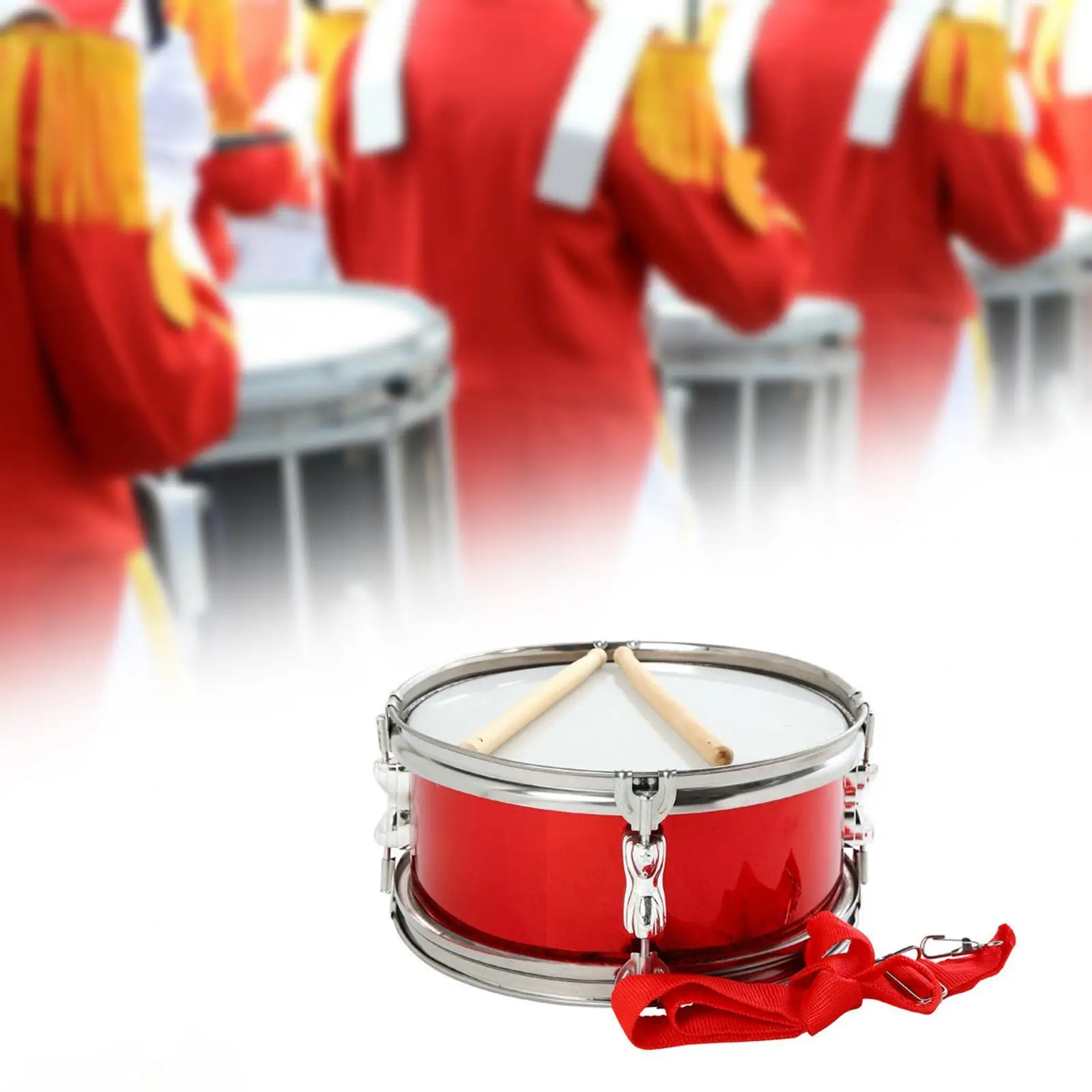 Musical Percussion Instruments Snare Drum Practice Pad 11inch Snare Drum Adjustable Strap for Kids Beginners