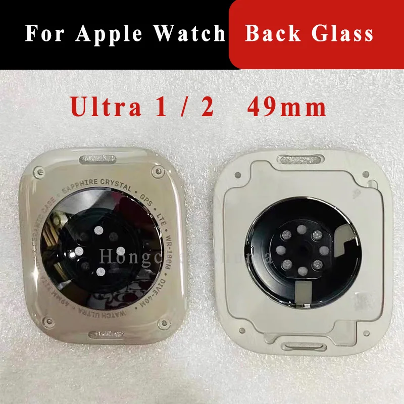 For Apple Watch Ultra 49mm Back Glass Cover No Sensor Rear