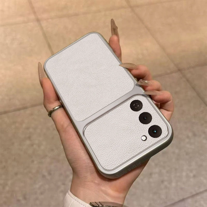 Luxury Plating PU Leather Shockproof Silicone TPU Phone Case