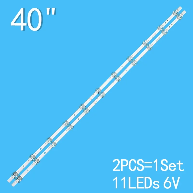 11LED (6V) 40 inch LED Backlight bar For TCL 40M9F L40S60A 40S66A 40F6N 11X2 (10mm) 40HR3300M11A0 V0