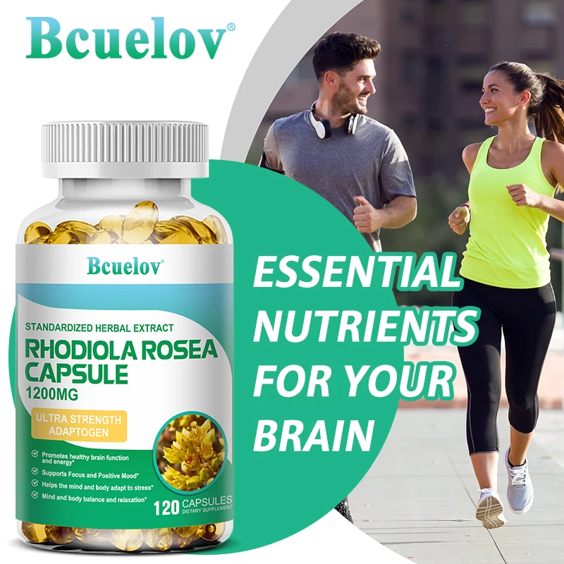 

Rhodiola Rosea Extract - Helps with Brain Function, Relaxation and Mood Support Non-GMO Gluten-free Dietary Supplement