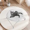 Warm Cat round Bed Winter Free-Standing Pet Sleeping Mattress Removable Washable Indoor Outdoor Universal Cats Bed 4