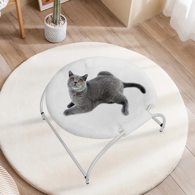 Warm Cat round Bed Winter Free-Standing Pet Sleeping Mattress Removable Washable Indoor Outdoor Universal Cats Bed 4