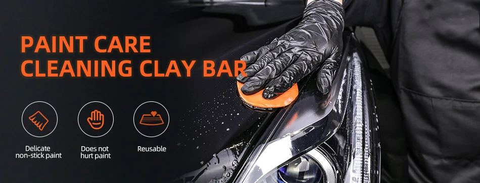 Reusable Car Premium Clay Mitt Glove For Detailing Polish Clay Bar