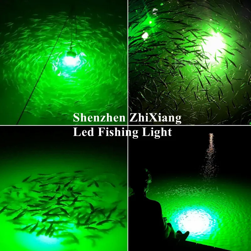 marine underwater lights 600W High power submersible underwater green led fishing light led fishing float light swimming pool lights underwater