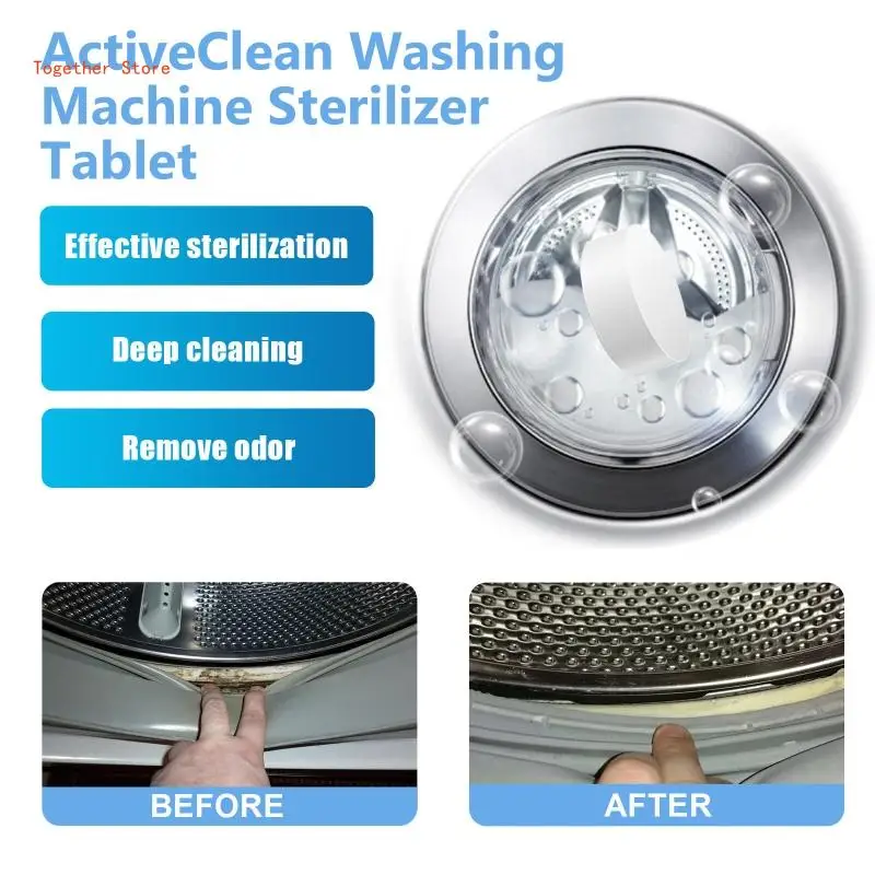 Washing Machine Cleaner Tablets 7pcs Washing Machine Cleaner Dirt Remover Deep Cleaning Washer 6XDD