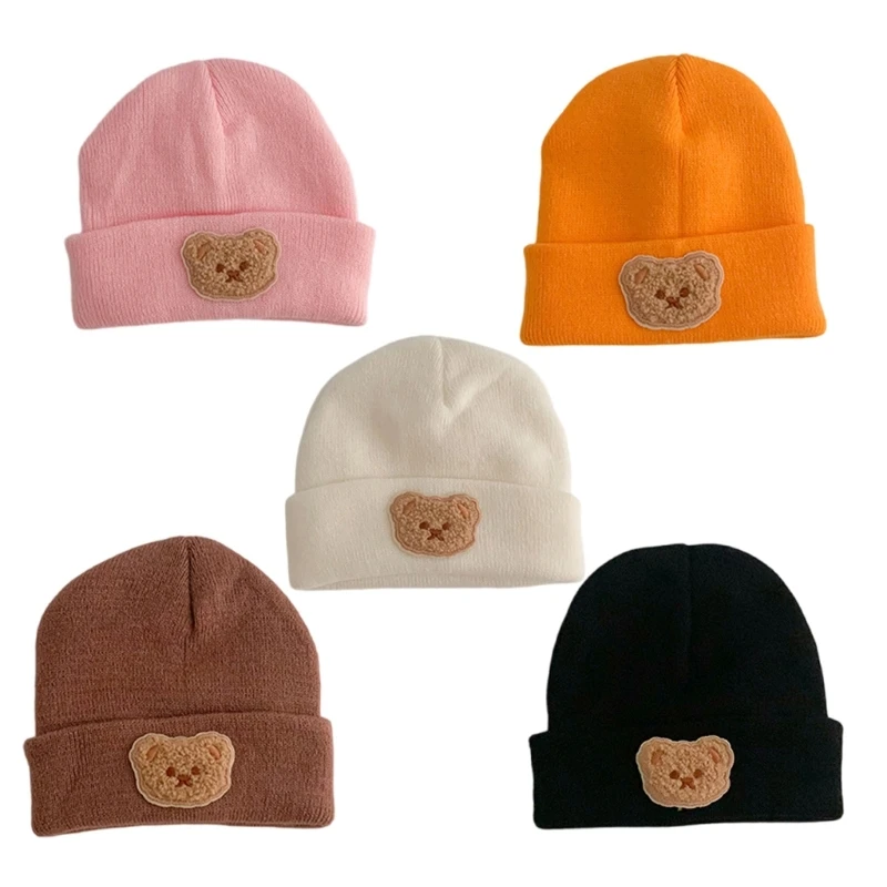 Children's Knitted Hat Soft and Warm Bonnet Headgear for Autumn and Winter Wear 066B