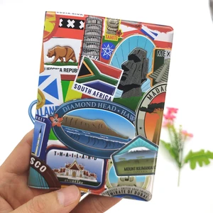 Модная Кожаная Обложка для паспорта для мужчин и женщин, держатель для карт, милые аксессуары для путешествий, держатель для паспорта