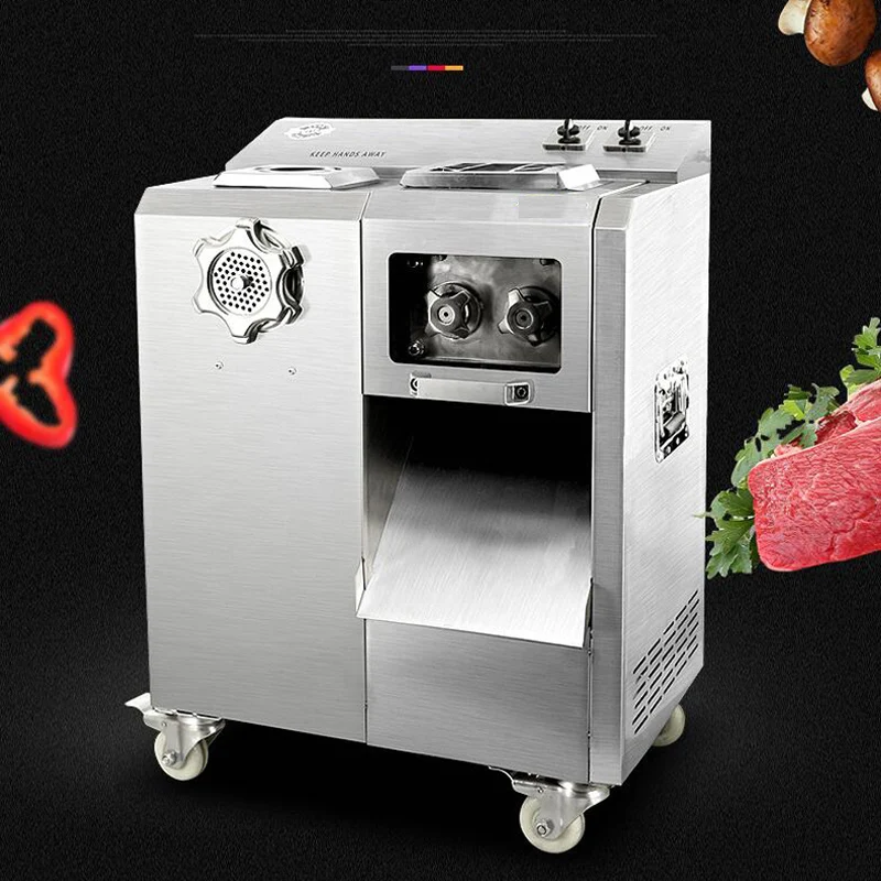 

Multi-function Meat Grinder Enema Machine Commercial Meat Cutting Machine Removable Knife Group Electric Meat Slicer