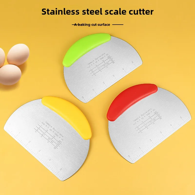 Dough cutter Stainless Steel Dough Cutter Blade Baking Scraper Kitchen Tool